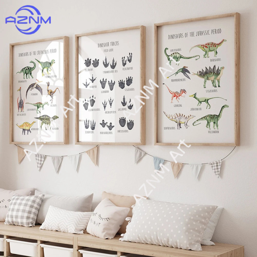 Kids Education Gift - 1/3PCS ，The cartoon dinosaur species English