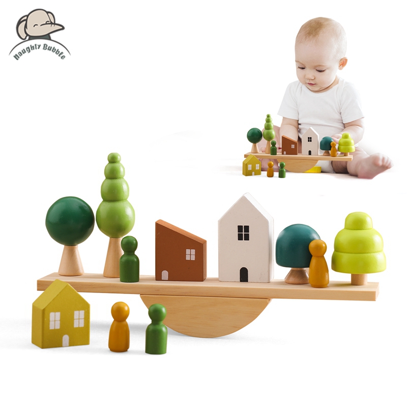 Montessori Shelf Toy - Montessori Sensory Toys Stacking Toys For