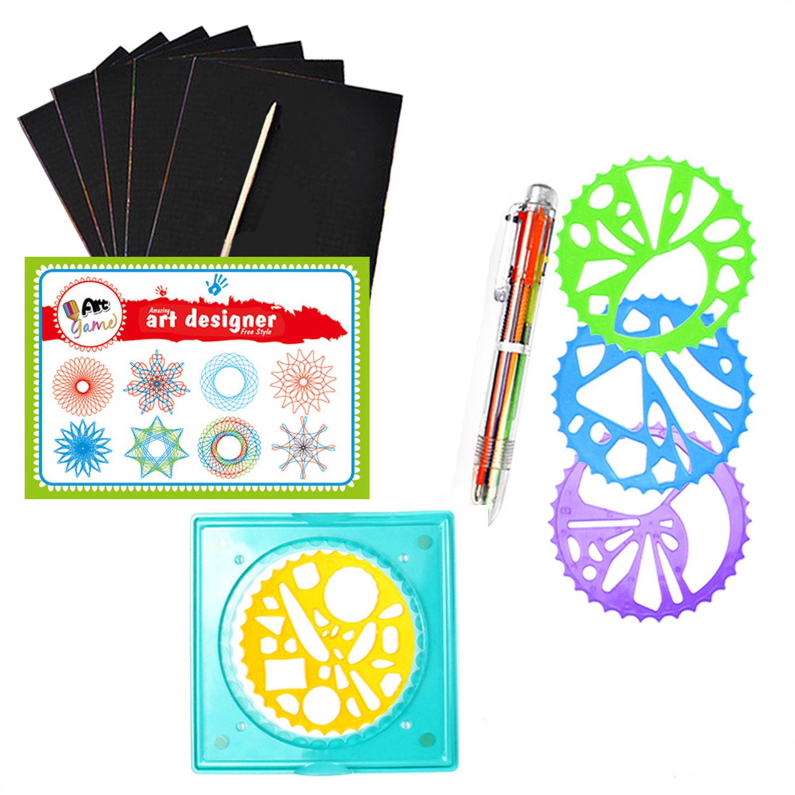 Colorful Spirograph Set Kids M - đánh giá và giá Kids Education Gift