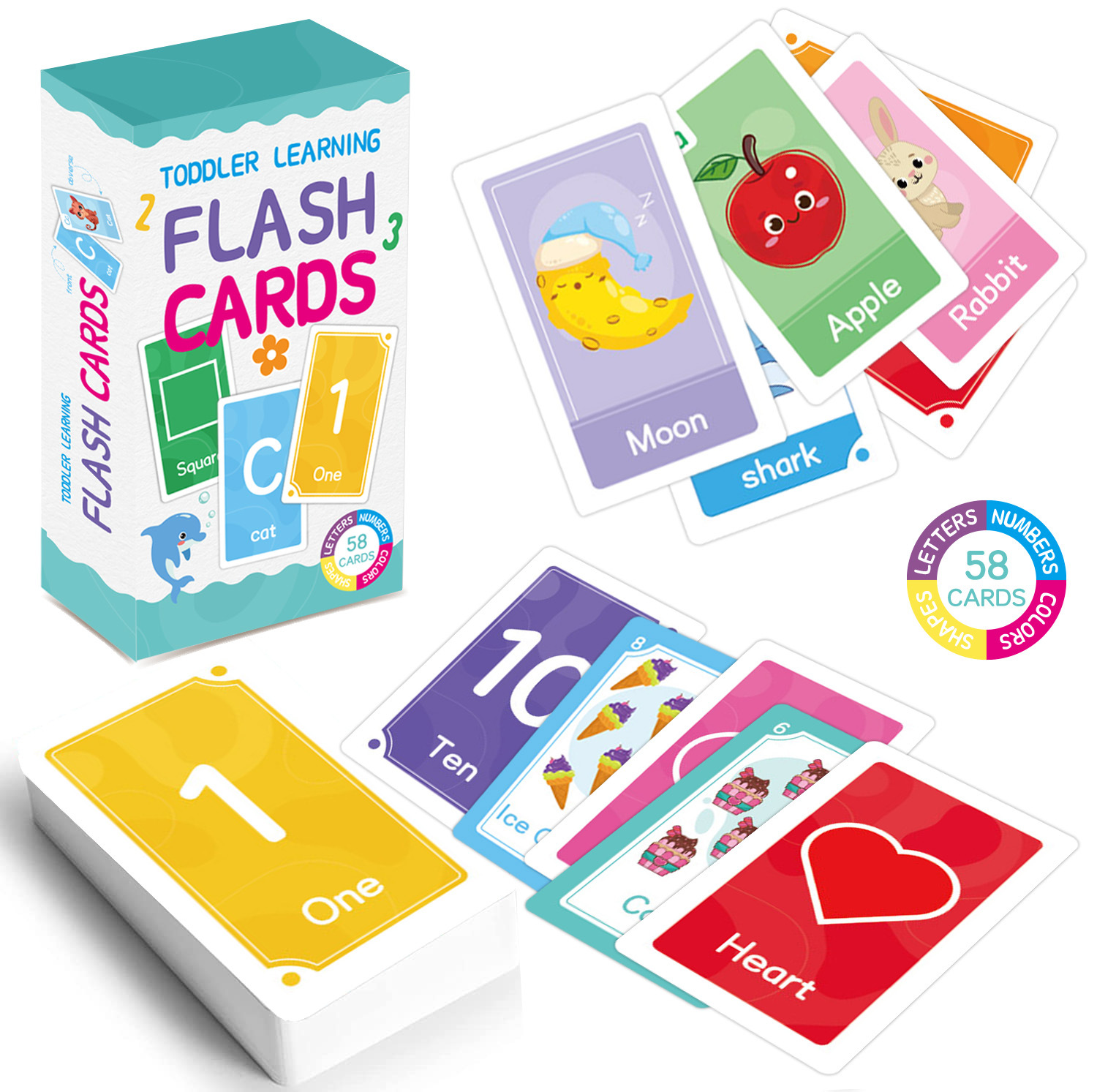 58 Pcs ABC Alphabet Flashcards - đánh giá và giá Kids Education Gift