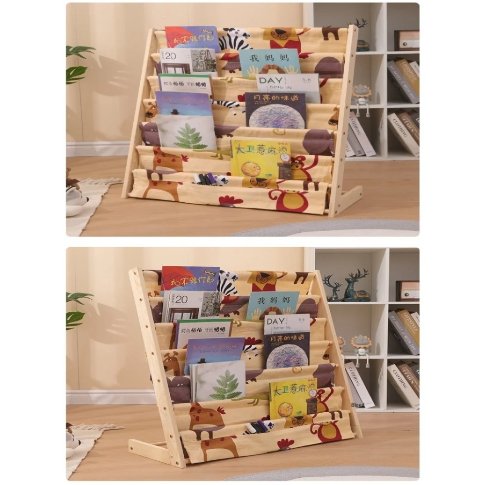 Wooden Bookshelf, Multi Layer  - đánh giá và giá Montessori Shelf Toy
