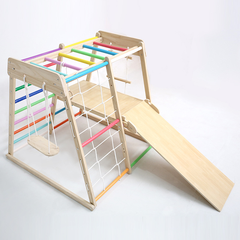 Kids Solid Wood Climbing Frame - đánh giá và giá Kids Education Park