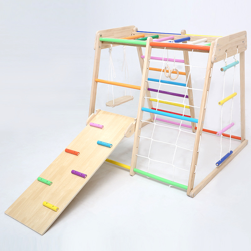 Kids Solid Wood Climbing Frame - đánh giá và giá Kids Education Park