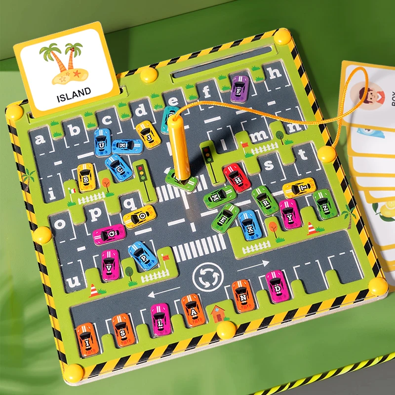 Magnetic Car Alphabet Maze Mon - đánh giá và giá Abc Kids Early Education