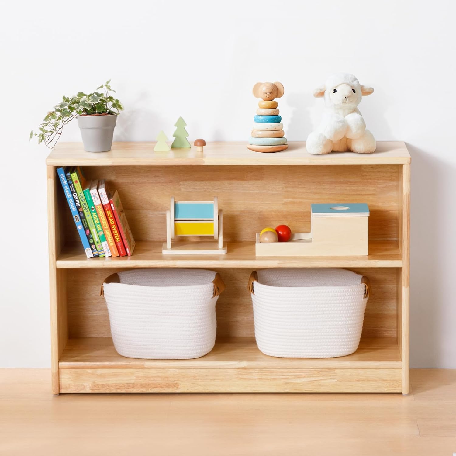 Montessori Shelf 2-Tier Toy St - đánh giá và giá Montessori Shelf Toy