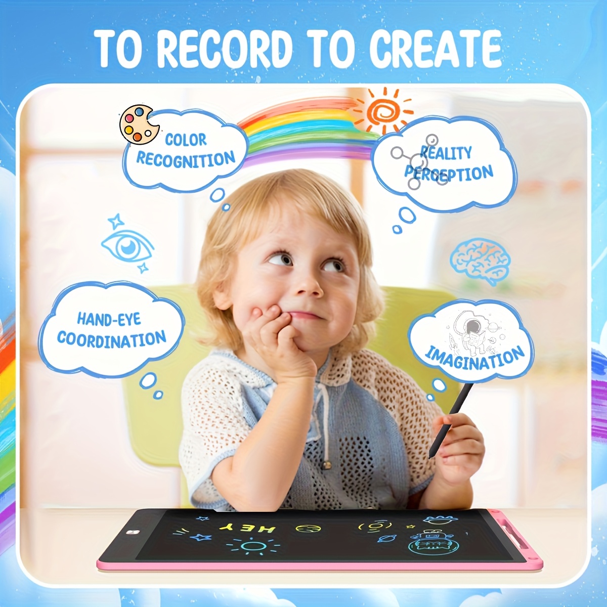 30pcs of 8.5 Inch LCD Drawing  - đánh giá và giá Kids Education Tablet