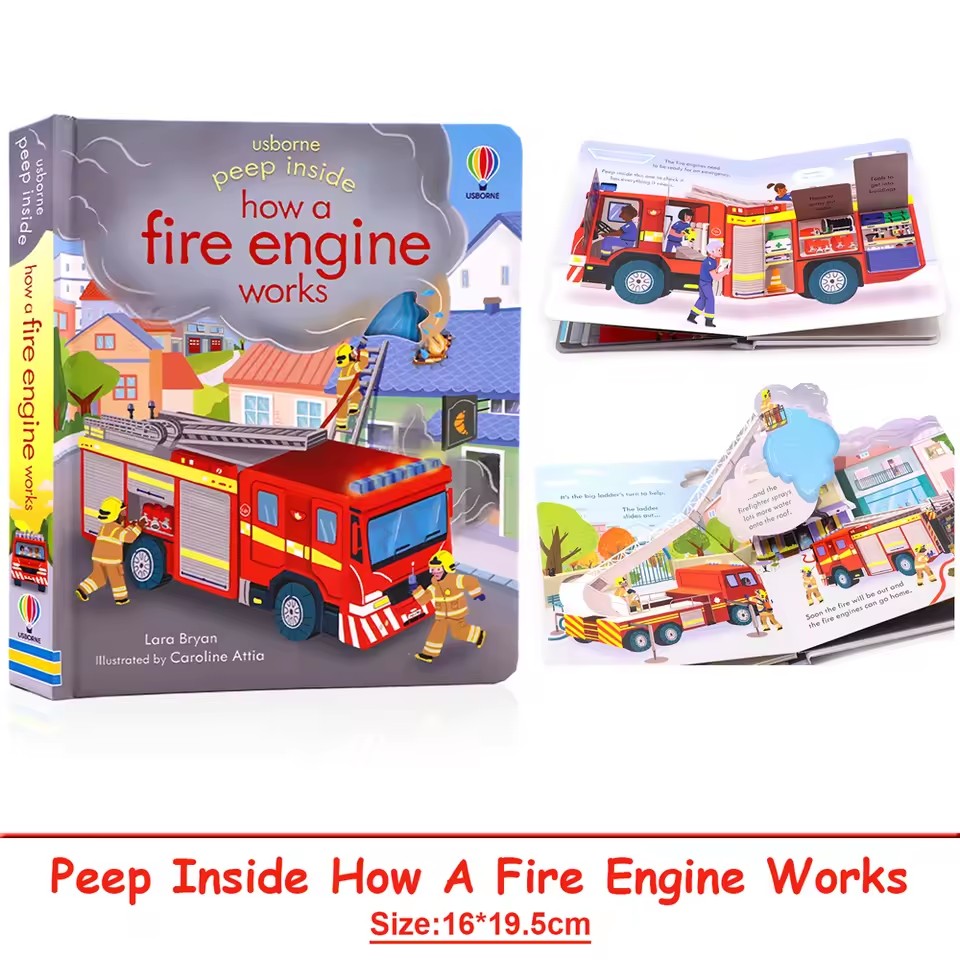 Usborne Peep Inside How A Fire - đánh giá và giá Kids Education In Us