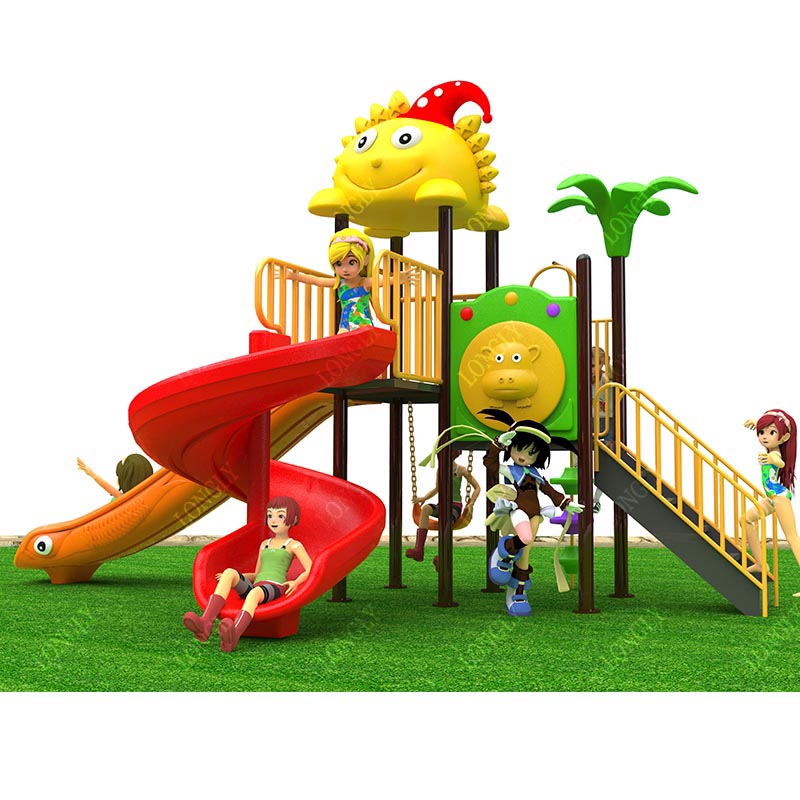 Commercial Plastic Slide 450x2 - đánh giá và giá Kids Education Park