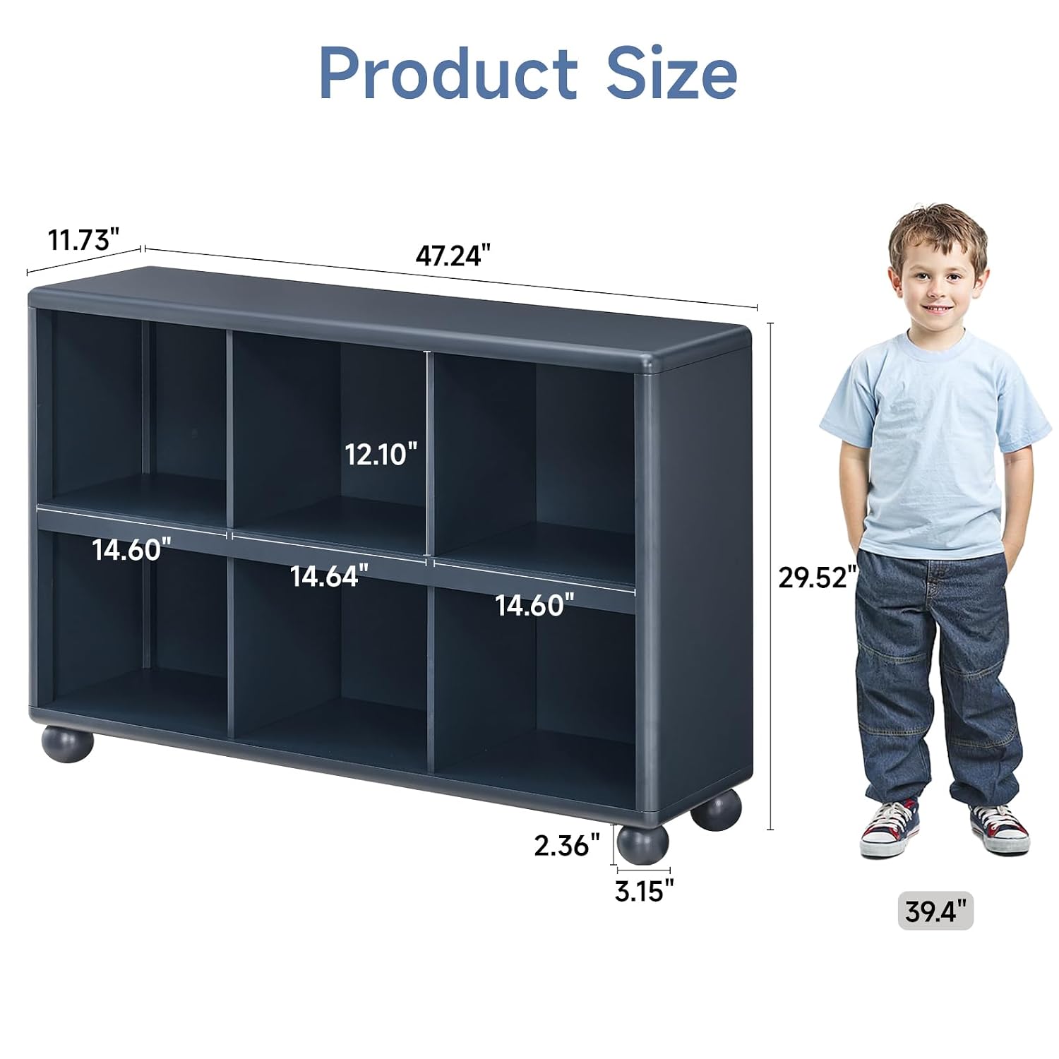 Kids Storage Shelf 6-Cube Toy  - đánh giá và giá Montessori Shelf Toy