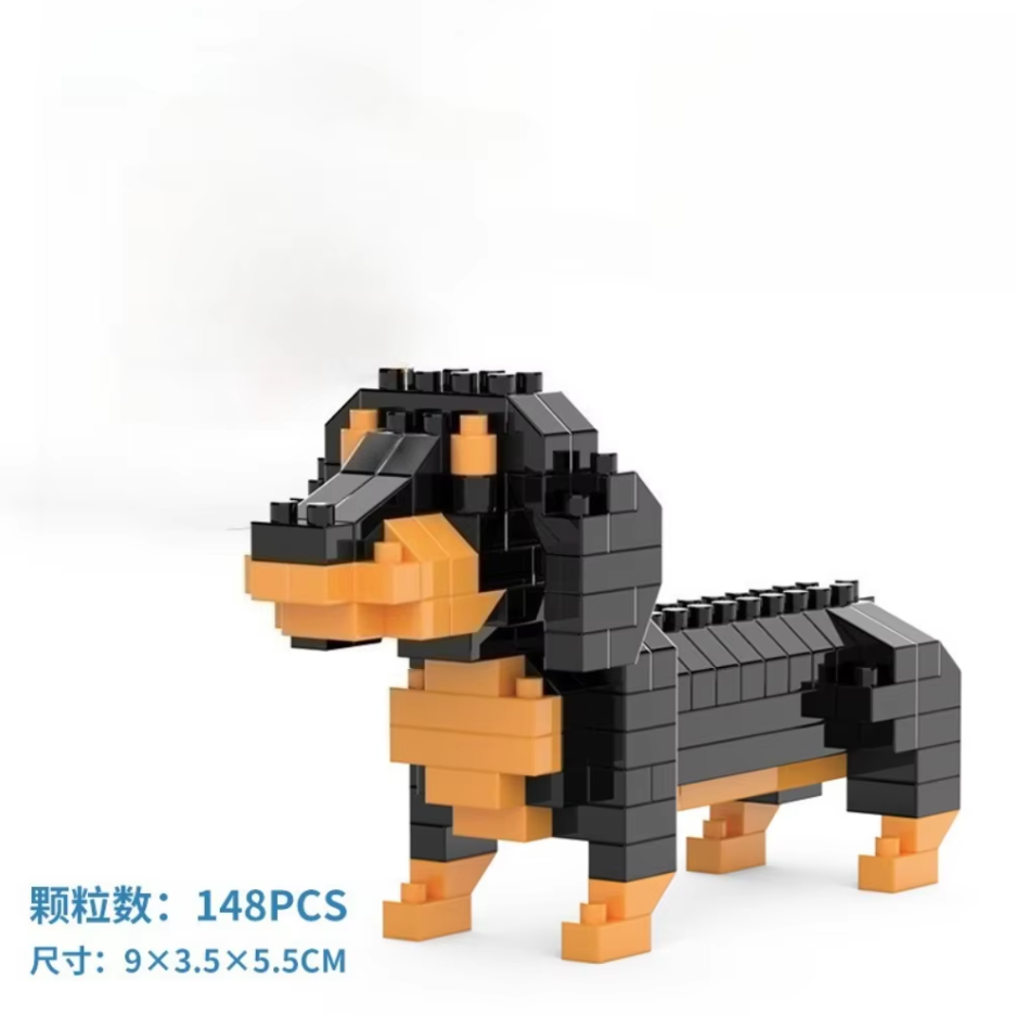 Mini Dachshund Dog Building Bl - đánh giá và giá Kids Education Design