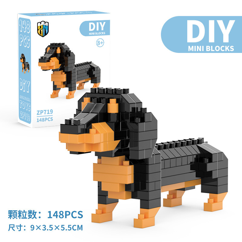 Mini Dachshund Dog Building Bl - đánh giá và giá Kids Education Design