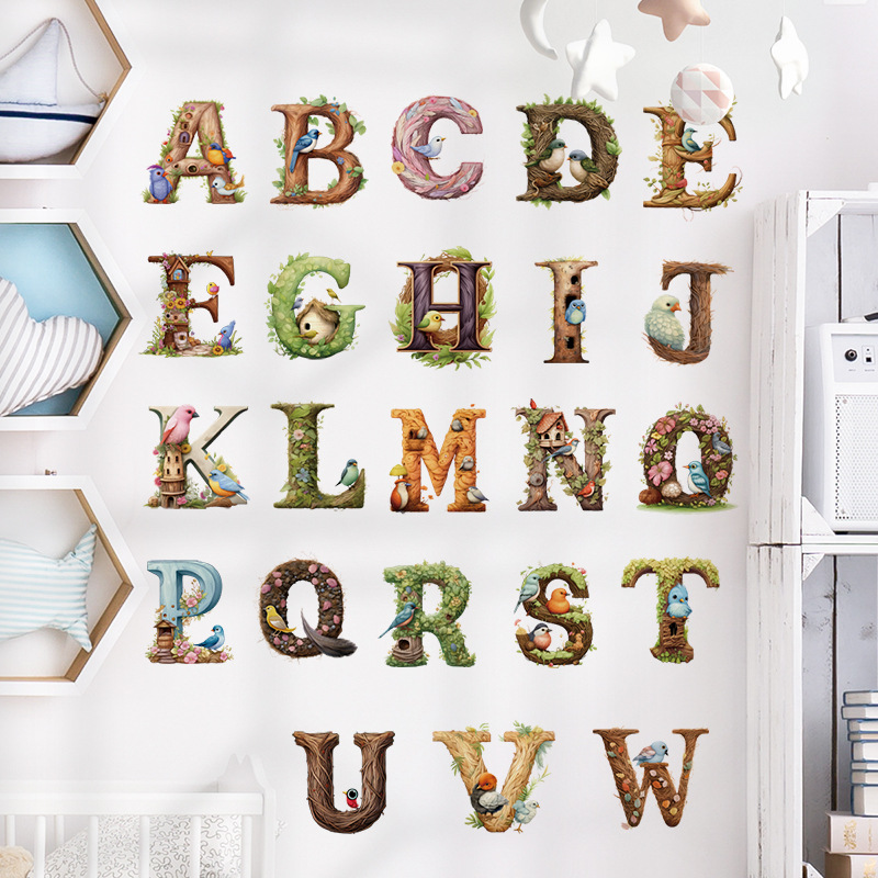 Cute Alphabet Vinyl Wall Decal - đánh giá và giá Abc Kids Early Education