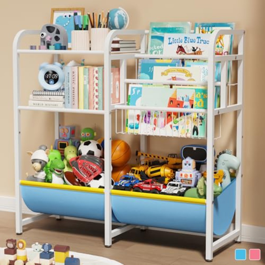 3 in 1 Bookshelf and Toy Stora - đánh giá và giá Montessori Shelf Toy