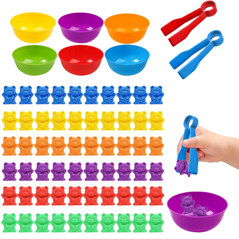 Counting Bears Matching Games  - đánh giá và giá Montessori Shelf Toy