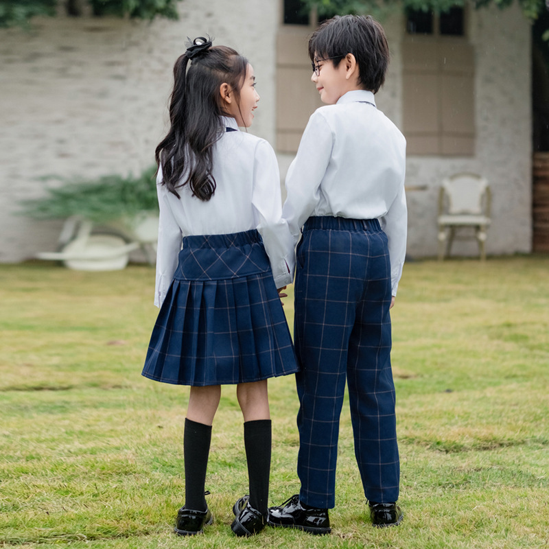Kids British Plaid Vest Shirt  - đánh giá và giá Kids Education School