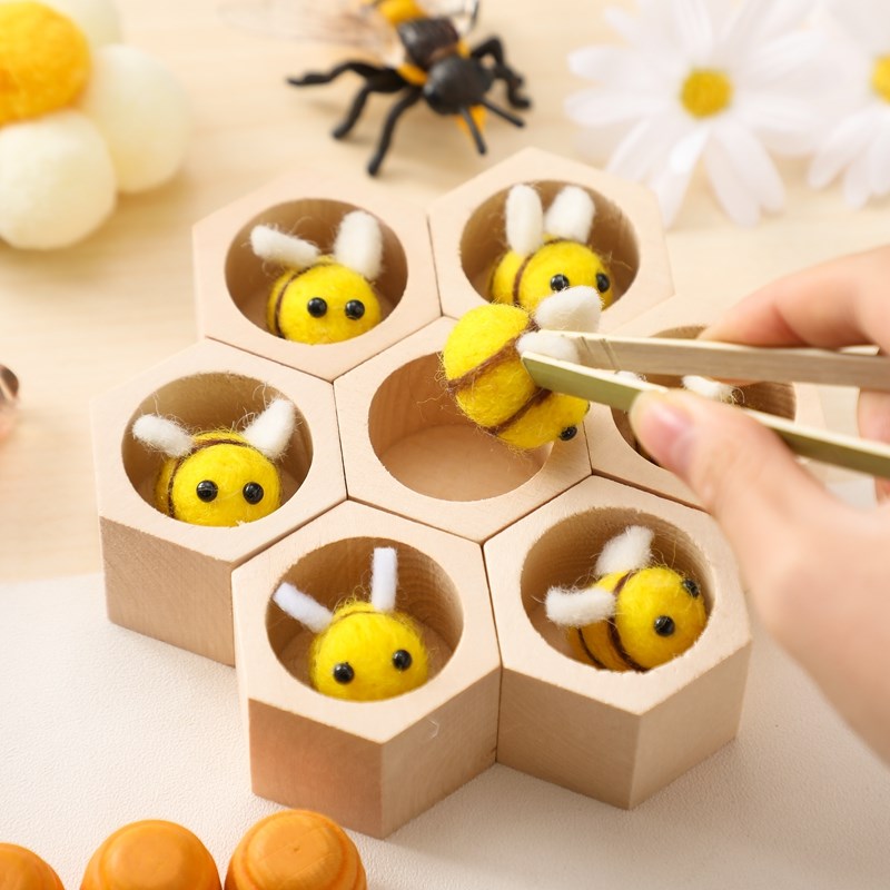 Gỗ Ong Phân Loại Đồ Chơi Monte - đánh giá và giá Montessori Shelf Toy