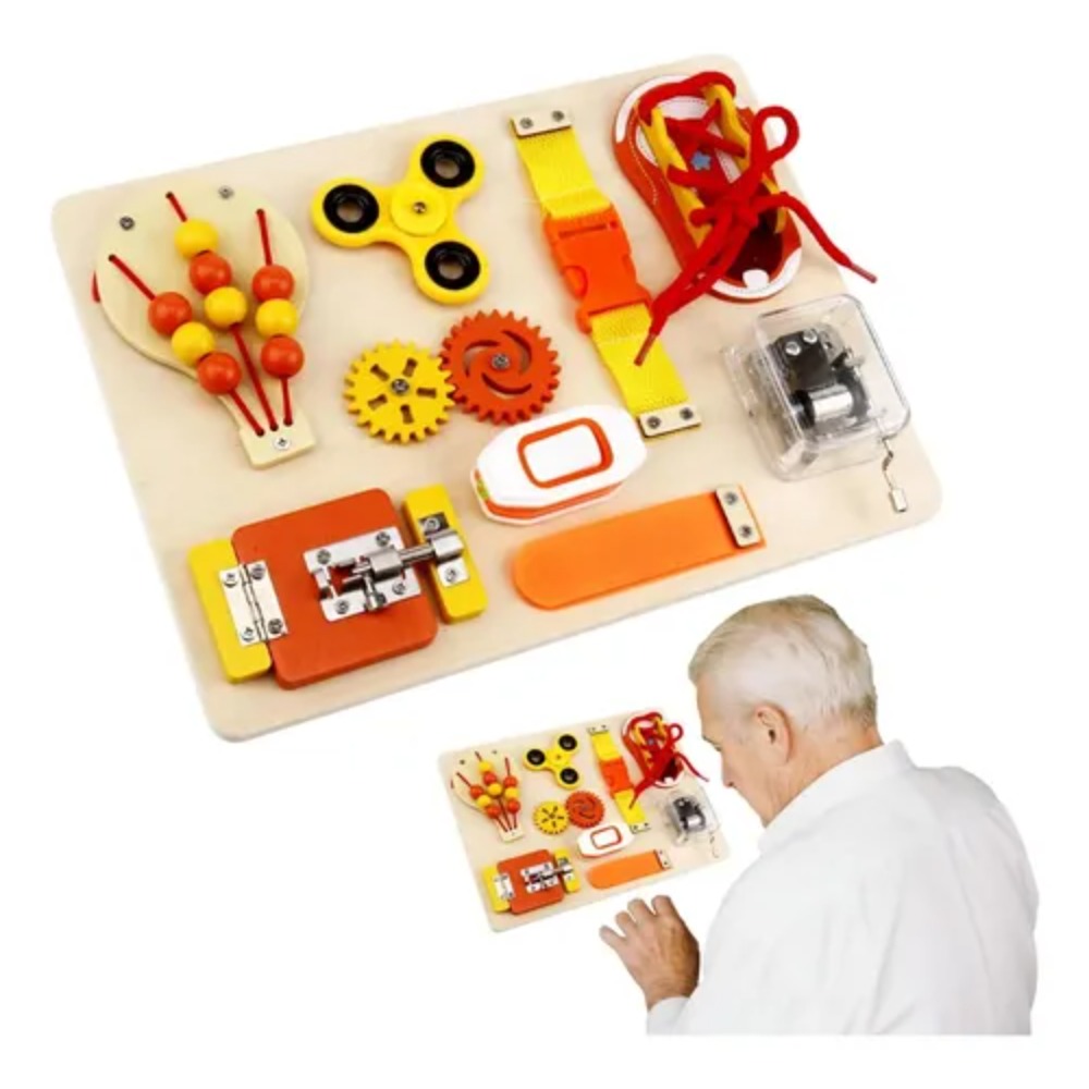Montessori Wooden Busy Board T - đánh giá và giá Kids Education Gift