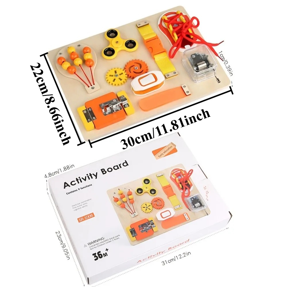 Montessori Wooden Busy Board T - đánh giá và giá Kids Education Gift
